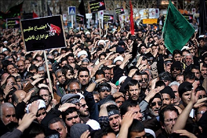 نوای یا فاطمه در البرز طنین‌انداز شد