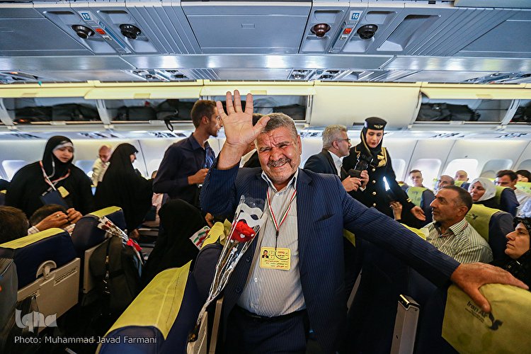 آئین بدرقه اولین کاروان حج تمتع ۱۳۹۸