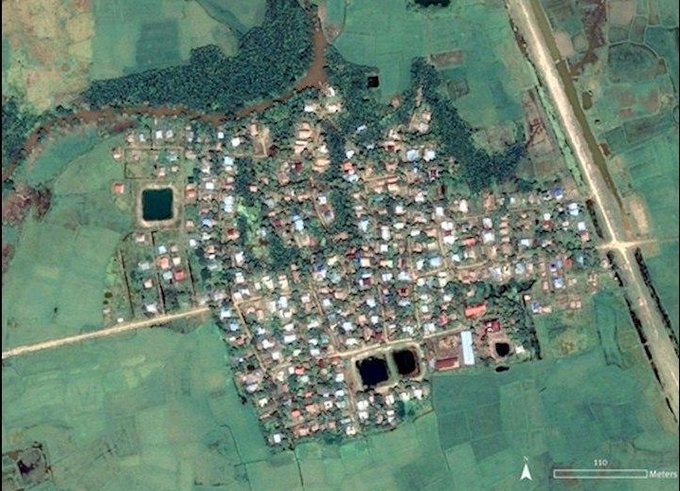 نسل کشی مسلمانان روهینگیا+ تصاویر ماهواره‌ای