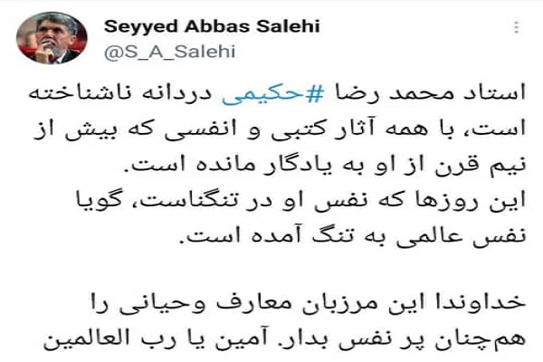 استاد محمدرضا حکیمی؛ دردانه ناشناخته