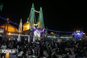 عکس | مراسم شام ولادت امام رضا(ع) در حرم حضرت معصومه(س)