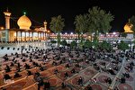 عزاداری شب تاسوعای حسینی در حرم شاهچراغ(ع)