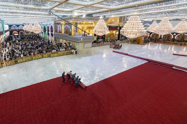 عکس | سرخ‌پوش شدن حرم حضرت عباس(ع) در آستانه محرم