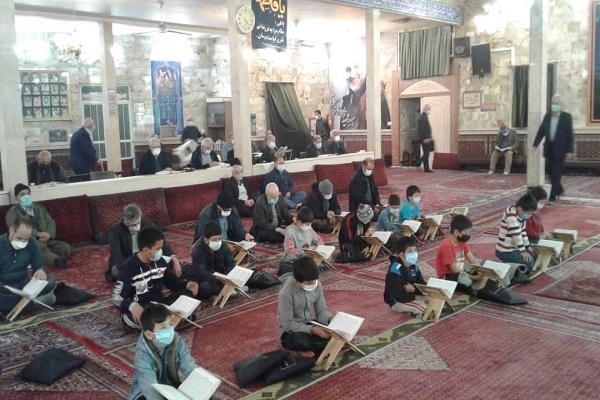 جشن ختم قرآن مسجد جامع لویزان برگزار می‌شود