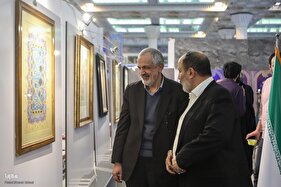 حضور چهره‌های فرهنگی در دهمین شب از برگزاری نمایشگاه قرآن