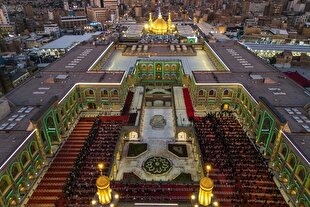 ضیافت افطار در حرم علوی + عکس