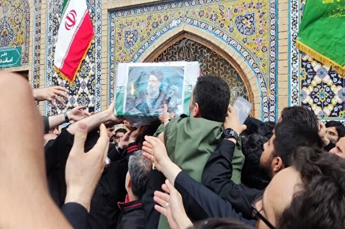 پیکرهای شهیدان راه خدمت به حرم اخت الرضا(ع) رسید