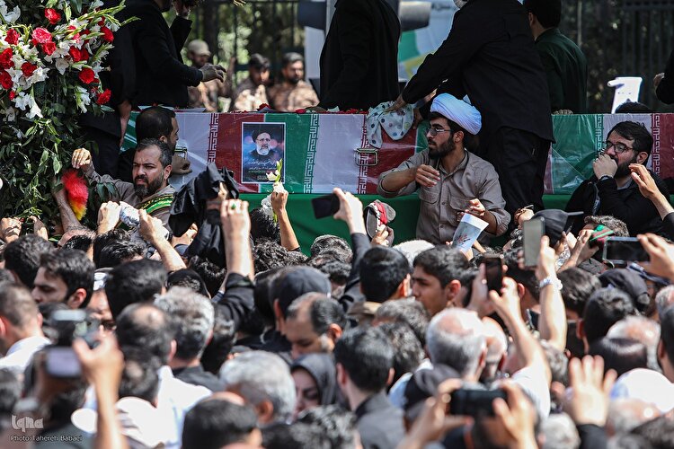 تشییع پیکر رئیس جمهور شهید در تهران