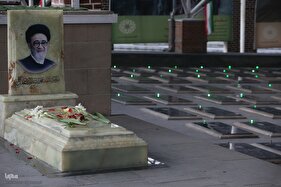 زیارت مزار شهید آیت‌الله آل هاشم در وادی رحمت تبریز