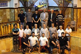 به وقت پهلوانی در زورخانه باغ موزه قصر تهران