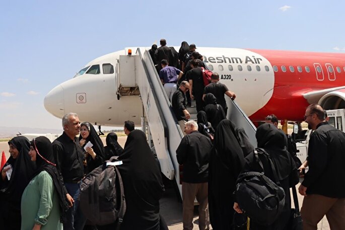 آغاز اعزام زائران اربعین از فرودگاه‌های شیراز و لامرد