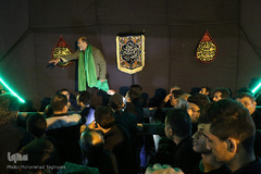 ⁨نخل‌برداری یزدی‌های مقیم کرج در شب عاشورا