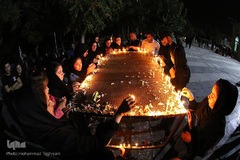 مراسم شام غریبان حسینی در امامزادگان محمد(ع) و سکینه خاتون(س) کرج