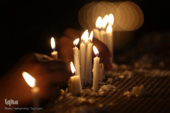 مراسم شام غریبان حسینی در امامزادگان محمد(ع) و سکینه خاتون(س) کرج