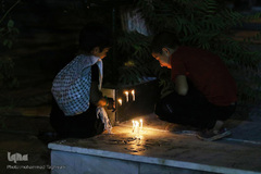 مراسم شام غریبان حسینی در امامزادگان محمد(ع) و سکینه خاتون(س) کرج