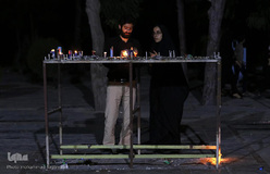 مراسم شام غریبان حسینی در امامزادگان محمد(ع) و سکینه خاتون(س) کرج