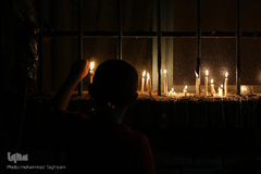 مراسم شام غریبان حسینی در امامزادگان محمد(ع) و سکینه خاتون(س) کرج