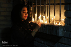 مراسم شام غریبان حسینی در امامزادگان محمد(ع) و سکینه خاتون(س) کرج