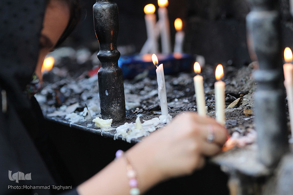 شام غریبان حسینی در آستان امامزادگان محمد (ع)و سکینه خاتون (س) کرج‎‎