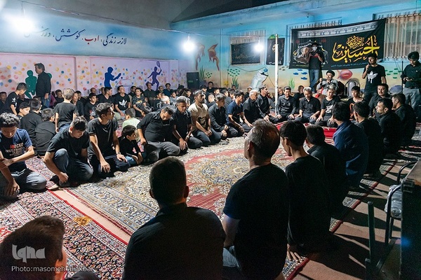 حسینیه ایران؛ عزاداری شب هفتم محرم‎‎