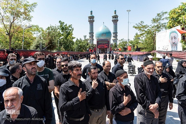 مراسم عزاداری عاشورای حسینی در آستان مقدس امامزادگان محمد (ع) و سکینه خاتون (س) کرج