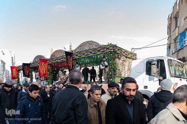 تشییع پیکر مطهر ۴ شهید گمنام دفاع مقدس در کرج‎‎