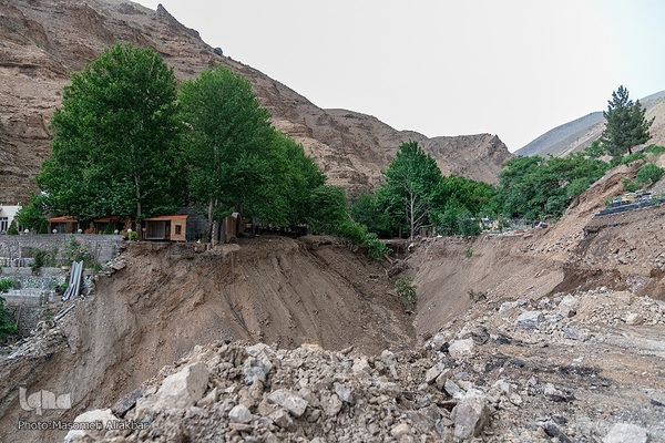 خسارات سیل در جاده چالوس‎‎