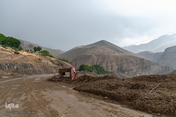 خسارات سیل در جاده چالوس‎‎
