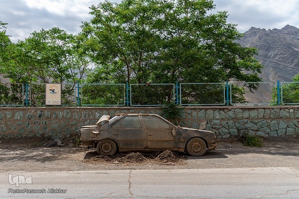 خسارات سیل در جاده چالوس‎‎