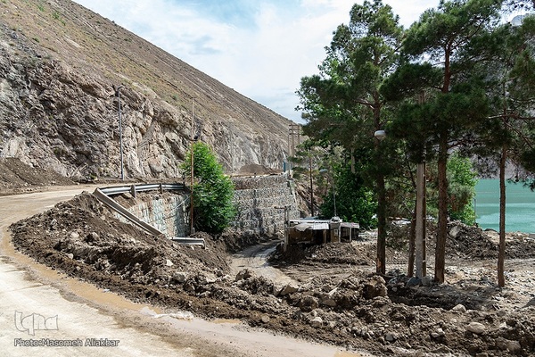 خسارات سیل در جاده چالوس‎‎
