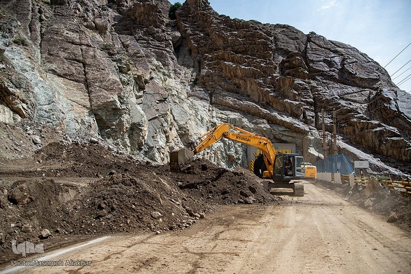 خسارات سیل در جاده چالوس‎‎