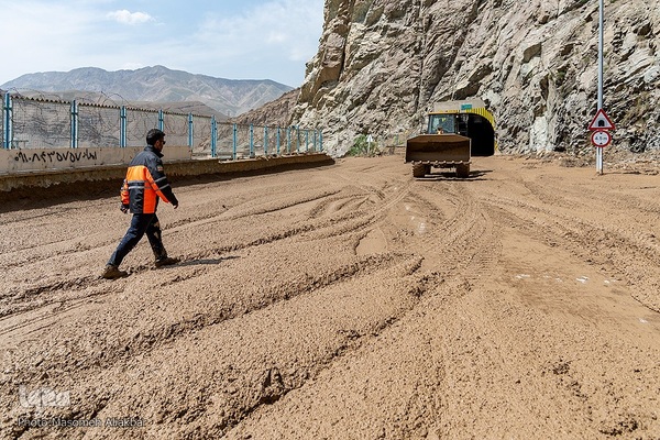 خسارات سیل در جاده چالوس‎‎