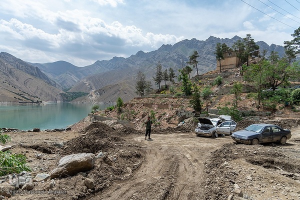 خسارات سیل در جاده چالوس‎‎