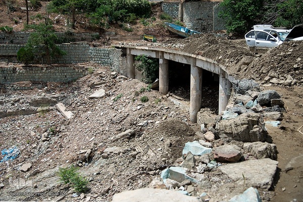 خسارات سیل در جاده چالوس‎‎
