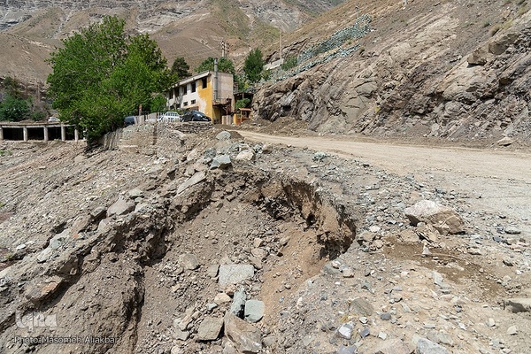 خسارات سیل در جاده چالوس‎‎