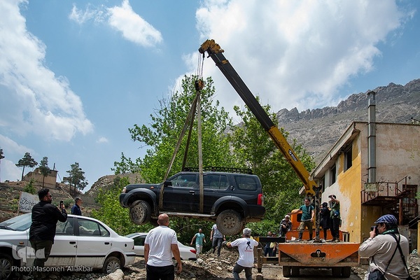 خسارات سیل در جاده چالوس‎‎