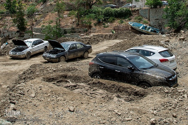 خسارات سیل در جاده چالوس‎‎