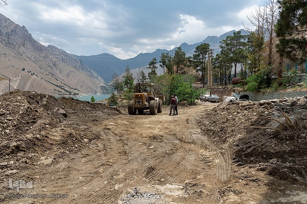 خسارات سیل در جاده چالوس‎‎