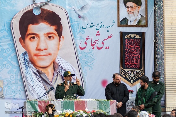 تشییع پیکر شهید عیسی شجاعی‎