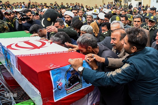 تشییع پیکر شهید مدافع امنیت «محمدرضا کوشکی»‎