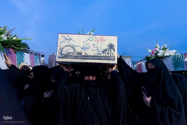 استقبال از ۶ شهید گمنام در کرج