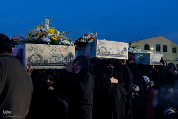 استقبال از ۶ شهید گمنام در کرج