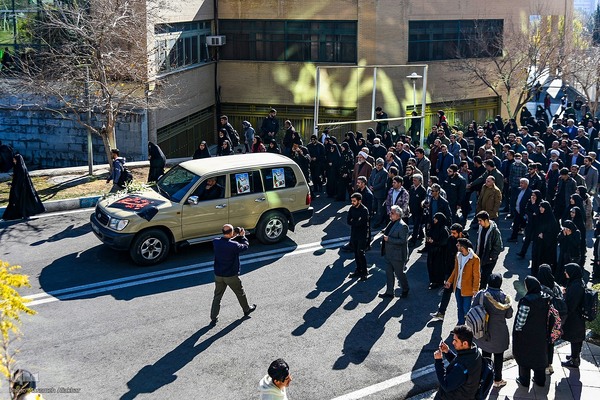 تشییع شهید گمنام در دانشگاه آزاد اسلامی واحد کرج