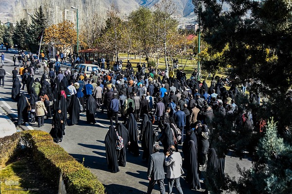 تشییع شهید گمنام در دانشگاه آزاد اسلامی واحد کرج