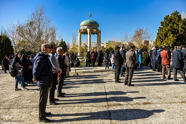 تشییع شهید گمنام در دانشگاه آزاد اسلامی واحد کرج