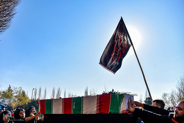 تشییع شهید گمنام در دانشگاه آزاد اسلامی واحد کرج