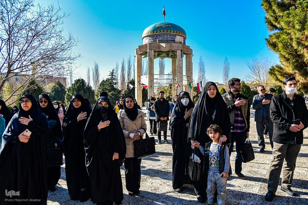 تشییع شهید گمنام در دانشگاه آزاد اسلامی واحد کرج