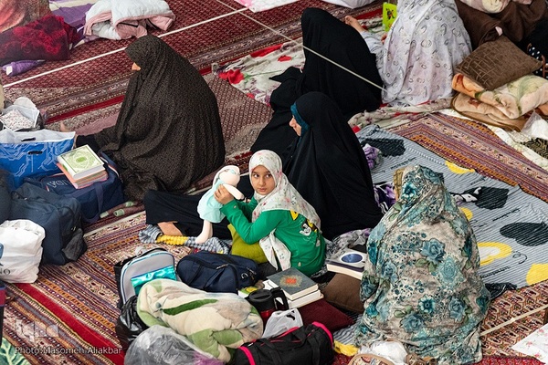 مراسم اعتکاف در مسجد جامع رجایی شهر کرج