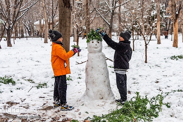 بارش برف در کرج‎
