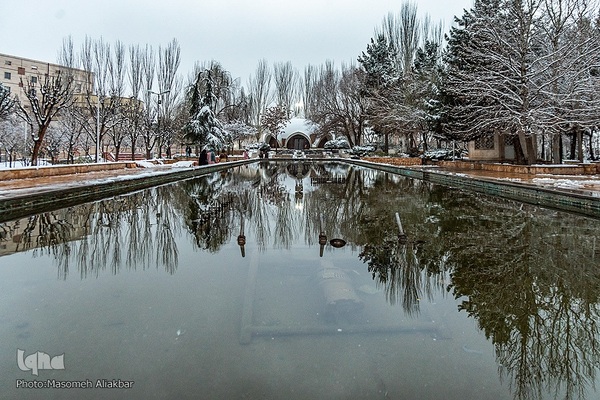 بارش برف در کرج‎
